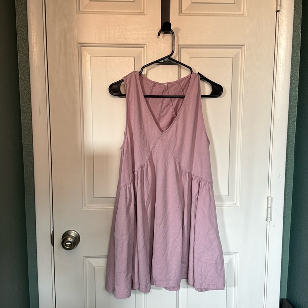 Viral Athlisan Summer Sleeveless Dress with Pockets- Lilac Purple